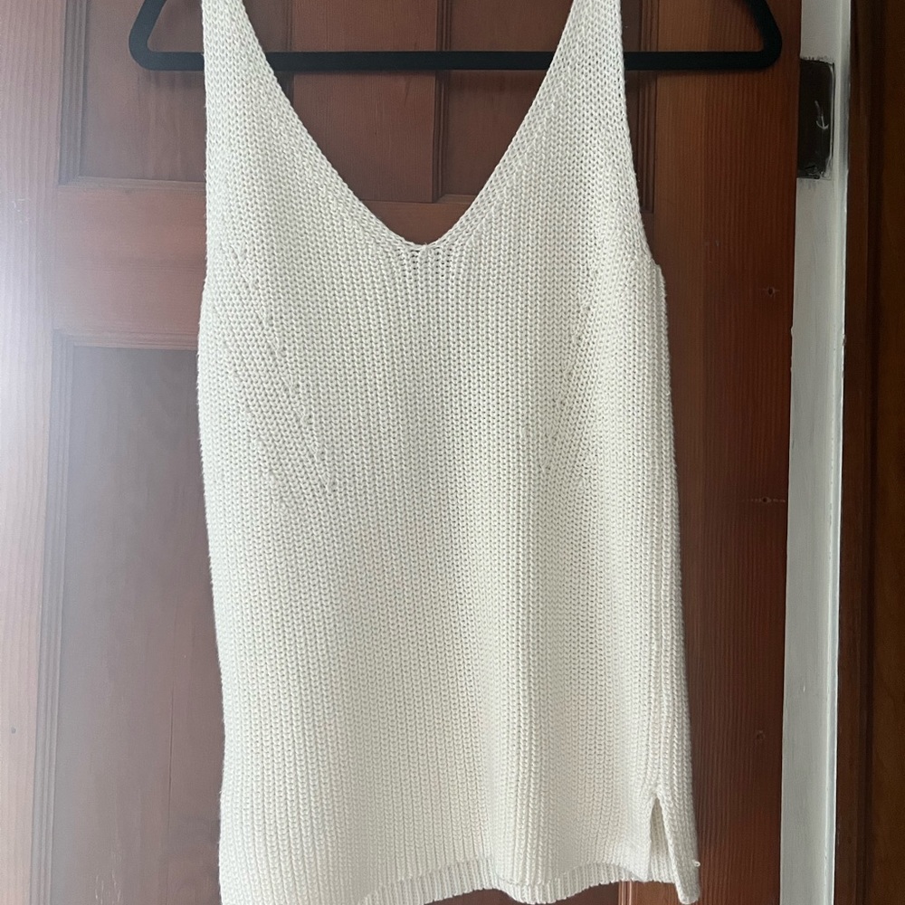 NWOT Reiss cream knit tank